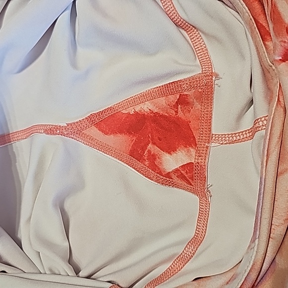 GAIAM Womans Athletic Leggins Color Orange and Purple Size Medium 8-10 - Picture 6 of 8